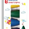 FABER CASTELL 6 GRASP CRAYONS